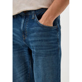 Męskie Szorty Jeansowe Mustang Jackson Shorts Denim Blue 1015153 5000 804